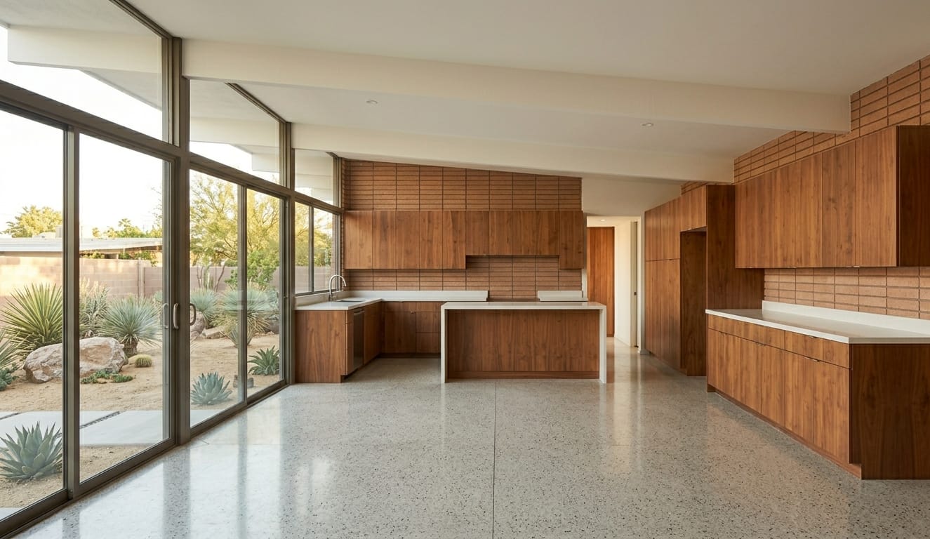 Mid-Century Modern Kitchen Interior