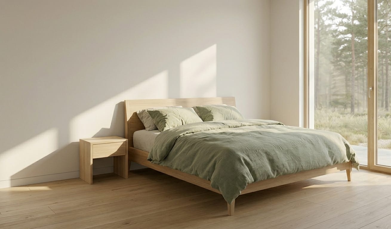 Modern Scandi-talihives home bed view