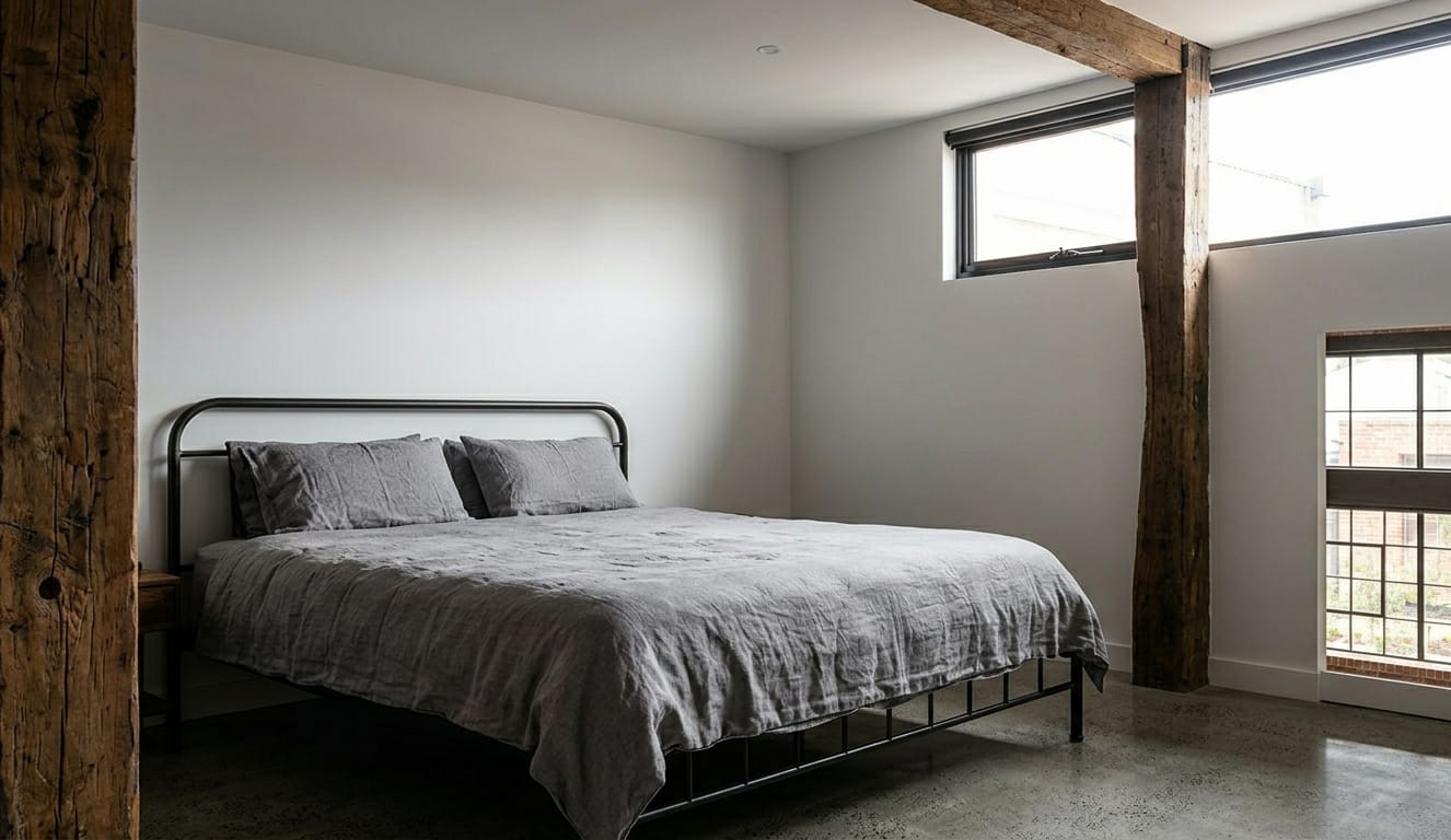 The Industrial Loft bedroom